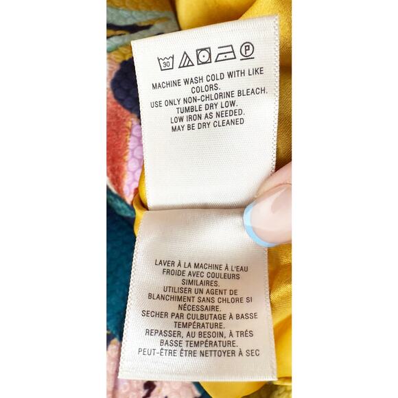 Anthropologie X Maeve Women's Tropicale Skirt Textured Mini Skirt Pleats Pockets - Picture 15 of 16